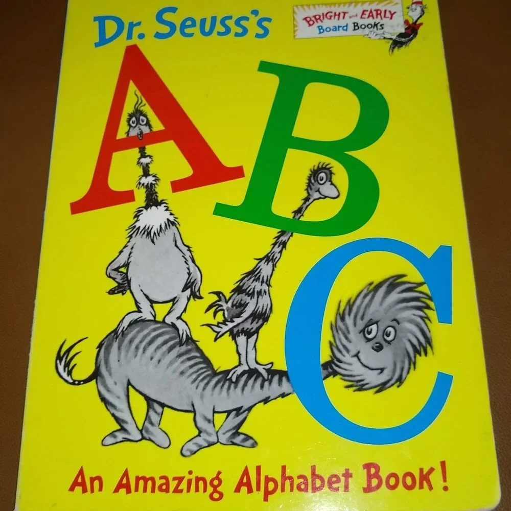 Dr Seuss A B C an amazing Alphabet Book! Board book oversize book